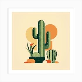 Cactus Illustration Art 1 Art Print