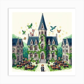 8-bit magical academy 1 Art Print