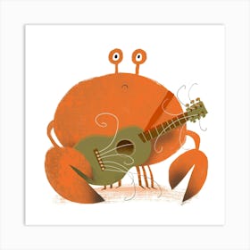 Sad Crab Art Print