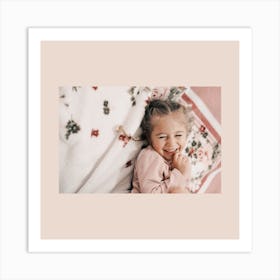 Little Girl Laughing Art Print