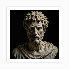 Bust Of A Man 4 Art Print