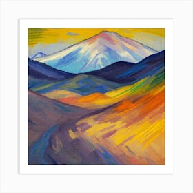 Mountain Of Colors Art Print