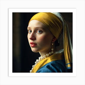 Similar to "Girl with a Pearl Earring" Art Print