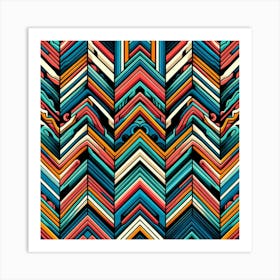 Abstract Chevron Pattern 2 Art Print