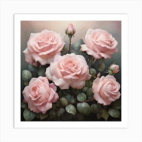 Pink Roses 3 Art Print