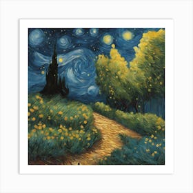 Into The Garden Vincent van Gogh's Art Print