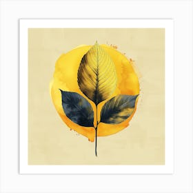 Yellow Leaf Art Print