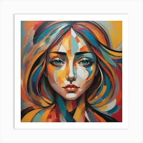 Wolman's Face paintings art print Art Print