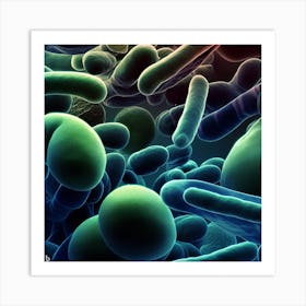 Bacteria Canvas Wall Art 1 Art Print