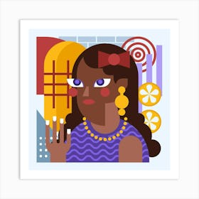 Afro-American Woman Art Print