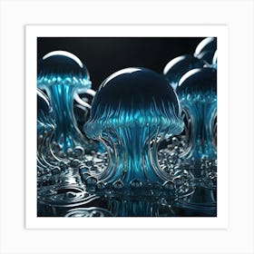 Blue Jelly 12 Art Print