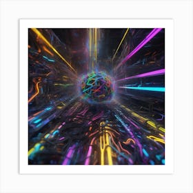 Futuristic Art 14 Art Print