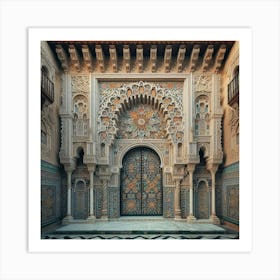 Door Of The Palace In Morocco47 Art Print