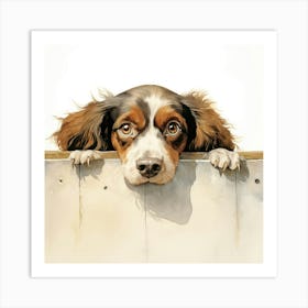 Spaniel Irish Water 3 Art Print