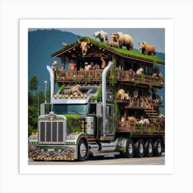 Big Rig Art Print