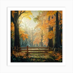 Autumn In The Woods Art Print