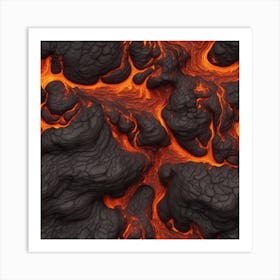 Lava Flow 18 Art Print