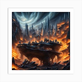 City On Fire Art Print