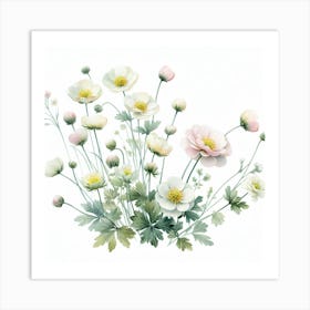 Flowers of buttercup 2 Art Print