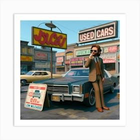 Used Cars 11 Art Print