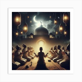 Muslim Prayerلمشاعر الروحانية في رمضان 9 Art Print