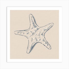 Minimalistic Starfish Art Print
