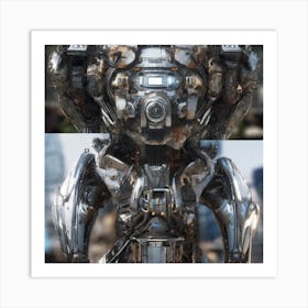 Futuristic Robot 138 Art Print