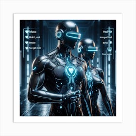 Futuristic Couple 39 Art Print