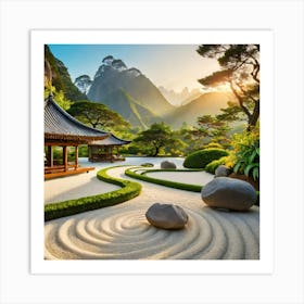 Asian Garden Art Print