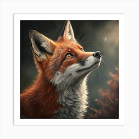 Foxes Art Print