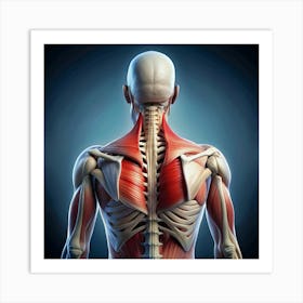 Muscular Anatomy Art Print