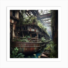 Abandoned Ship 1 Art Print