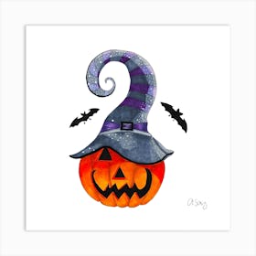 Pumpkin Witch. 1 Art Print