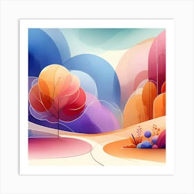 Abstract Landscape 6 Art Print