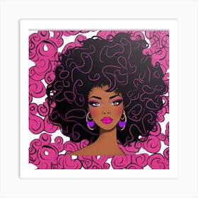 Afro Girl 19 Art Print