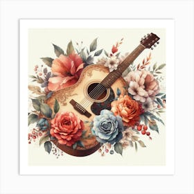 Acoustic Guitar Art Print