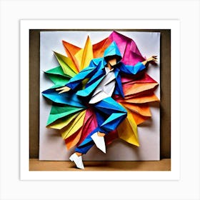 Origami Art 18 Art Print