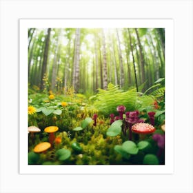 Mossy Forest 3 Art Print