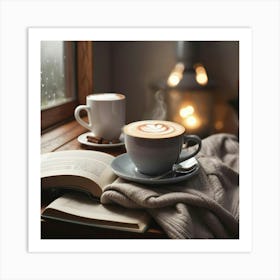 Coffee And Book 23 Art Print