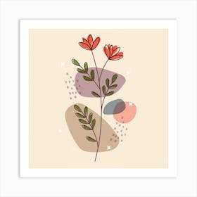 Abstract Flower Art Print