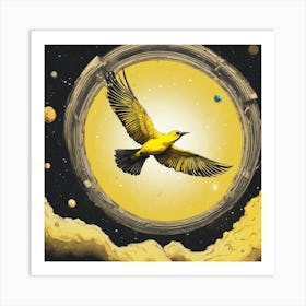 Bird In Space Art Print