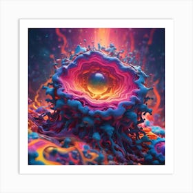 3d Digital Art trance pearl Art Print