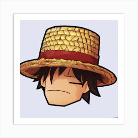 Straw Hat Luffy Art Print