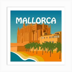 Mallorca Bold Illustration Art Print