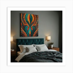 Psychedelic Abstract Painting Art Print