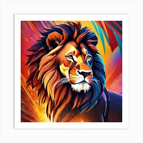 Lion Of The Jungle 2 Art Print