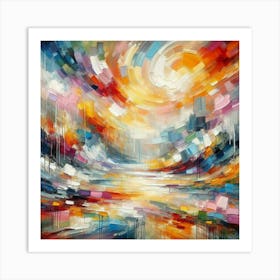 Abstract painting art decoration 1 Art Print