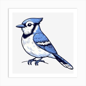 Bluejay ~Reimagined 3 Art Print