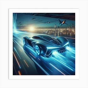 Futuristic Car 14 Art Print