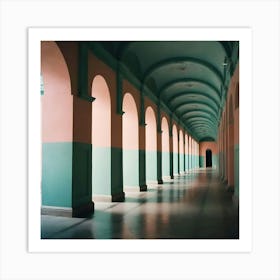 Hallway Stock Videos & Royalty-Free Footage 11 Art Print